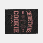 Christmas 2025 Cookie Crew Gingerbread Funny Chris Fleece Deken (Voorkant (Horizontaal))