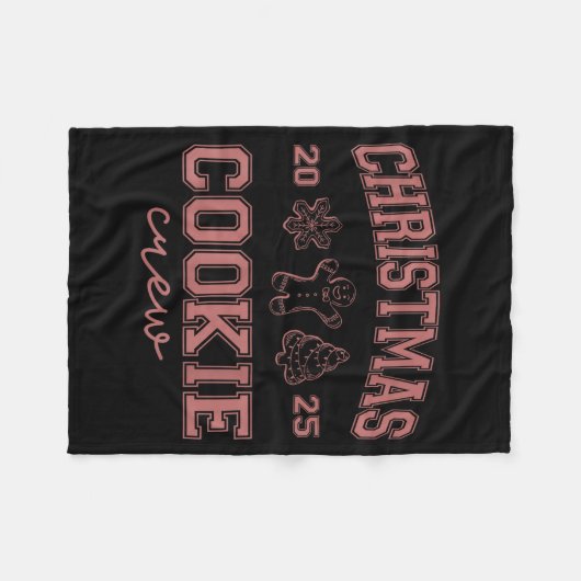 Christmas 2025 Cookie Crew Gingerbread Funny Chris Fleece Deken (Voorkant (Horizontaal))