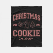 Christmas 2025 Cookie Crew Gingerbread Funny Chris Fleece Deken (Voorkant)