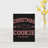 Christmas 2025 Cookie Crew Gingerbread Funny Chris Kaart (Gele Bloem)