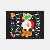 Christmas 2025 Cousin Cookie Baking Crew Squad Fam Fleece Deken (Voorkant (Horizontaal))
