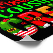 Christmas 2025 Cousin Crew Santa Hat Men Women Kid Poster (Hoek)