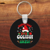 Christmas 2025 Cousin Crew Xmas Funny Matching Fam Sleutelhanger (Voorkant)