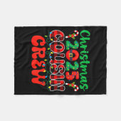 Christmas 2025 Cousin Crew Xmas Lights Family Reun Fleece Deken (Voorkant (Horizontaal))