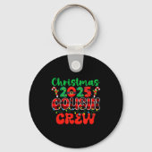 Christmas 2025 Cousin Crew Xmas Lights Family Reun Sleutelhanger (Voorkant)