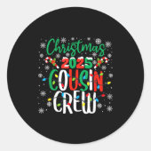 Christmas 2025 Cousin Crew Xmas Matching Family Gr Ronde Sticker (Voorkant)