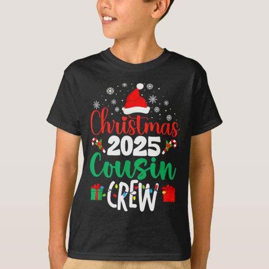 Christmas 2025 Cousin Crew Xmas Matching Family Gr T-shirt (Voorkant)