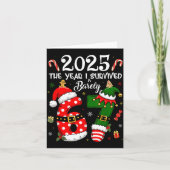 Christmas 2025 The Year I Barely Survived Six Seve Kaart (Voorkant)