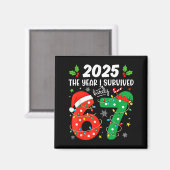 Christmas 2025 The Year I Barely Survived Six Seve Magneet (Voorkant / Achterkant)