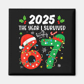 Christmas 2025 The Year I Barely Survived Six Seve Magneet (Voorkant)