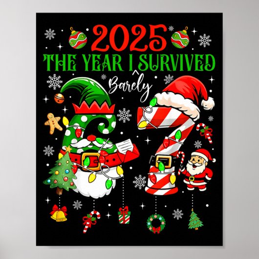 Christmas 2025 The Year I Barely Survived Six Seve Poster (Voorkant)