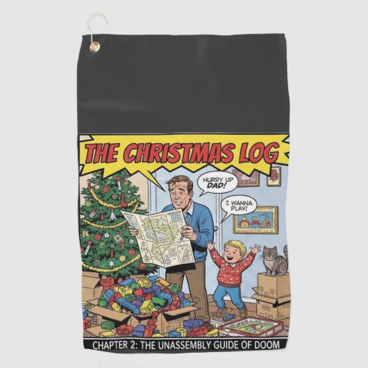 christmas 2 golfhanddoek (Voorkant)