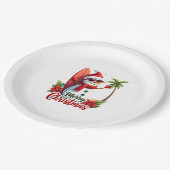 christmas (2) papieren bordje (Gekanteld)