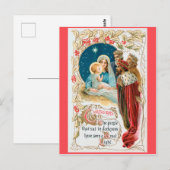CHRISTMAS 3 Kings adore Jesus Briefkaart (Voorkant / Achterkant)