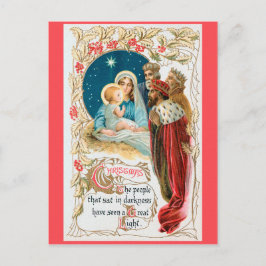 CHRISTMAS 3 Kings adore Jesus Briefkaart