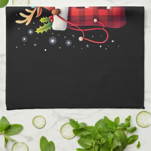 Christmas (3) theedoek (Gevouwen)