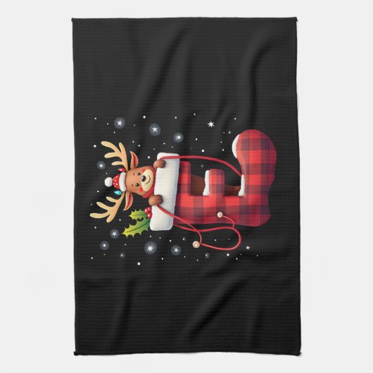 Christmas (3) theedoek (Verticaal)