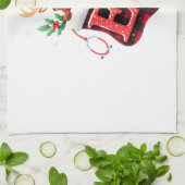 Christmas (3) theedoek (Gevouwen)