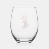 Christmas (3) wijnglas zonder voet (Achterkant)