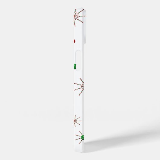 Christmas 3D Ornaments & Starbursts Case-Mate iPhone Case (Achterkant / Rechts)
