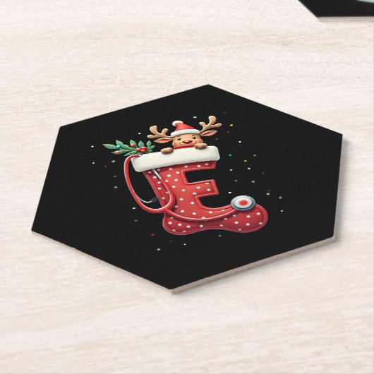 Christmas (4) kartonnen onderzetters (Schuin)