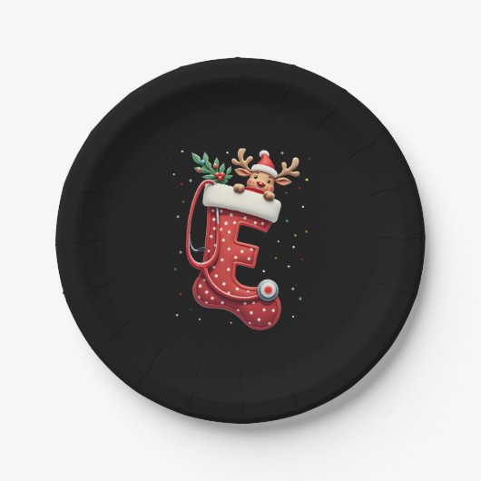 Christmas (4) papieren bordje (Voorkant)