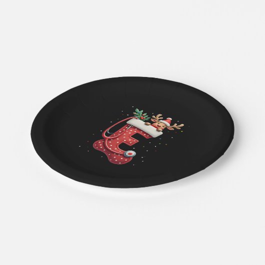 Christmas (4) papieren bordje (Gekanteld)