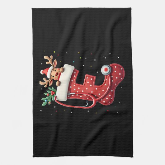 Christmas (4) theedoek (Verticaal)