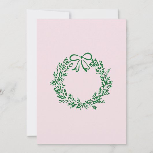 Christmas 4th birthday whimsical tree aankondiging (Achterkant)