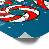 Christmas 67 Candy Cane Six Seven Meme Lights Sant Poster (Hoek)