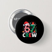 Christmas 67 Crew Brainrot Funny Candy Cane Lights Ronde Button 5,7 Cm (Voorkant /achterkant)