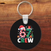 Christmas 67 Crew Brainrot Funny Candy Cane Lights Sleutelhanger (Voorkant)