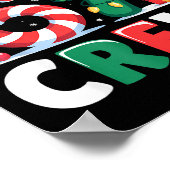 Christmas 67 Crew Daddy 6-7 Funny Matching Candy H Poster (Hoek)