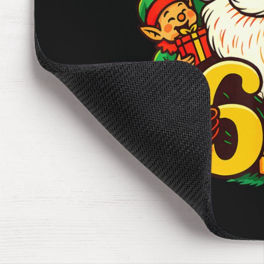 Christmas 67 Funny Xmas Santa Six Seven Meme Gen A Muismat (Hoek)