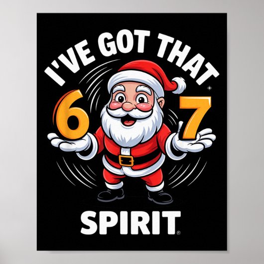 Christmas 67 Funny Xmas Six Seven Ugly Sweater 6-7 Poster (Voorkant)