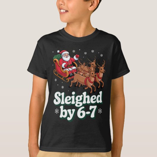 Christmas 67 Funny Xmas Six Seven Ugly Sweater 6-7 T-shirt (Voorkant)
