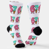 Christmas 67 Ice Cream Socks, dripping design Sokken (Gebogen)