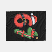Christmas 67 Meme 67 Santa Elf - Six Seven  Fleece Deken (Voorkant (Horizontaal))