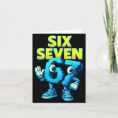 Christmas 67 Meme Design Funny Six Seven Hands 6 7 Kaart (Voorkant)