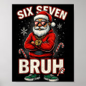 Christmas 67 Meme Design Funny Six Seven Hands 6 7 Poster (Voorkant)
