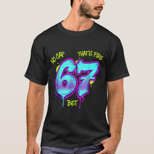 Christmas 67 Meme Design Funny Six Seven Hands 6 7 T-shirt (Voorkant)