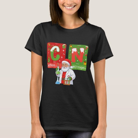 Christmas 67 Meme Science Chemistry Humor Periodic T-shirt (Voorkant)