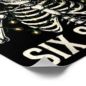 Christmas 67 Meme Skeleton With Santa Hat For Men Poster (Hoek)