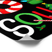 Christmas 67 Squad Funny Candy Cane And Lights Xma Poster (Hoek)