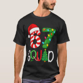 Christmas 67 Squad Funny Candy Cane And Lights Xma T-shirt (Voorkant)