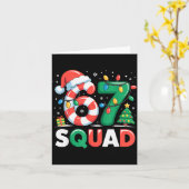 Christmas 67 Squad Funny Candy Cane Lights Holiday Kaart (Gele Bloem)