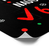 Christmas 6-7 Meme Nice Naughty Checklist Santa Ha Poster (Hoek)