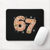 Christmas 6 7 Six Seven Funny 67 Meme Gingerbread  Muismat (Met muis)