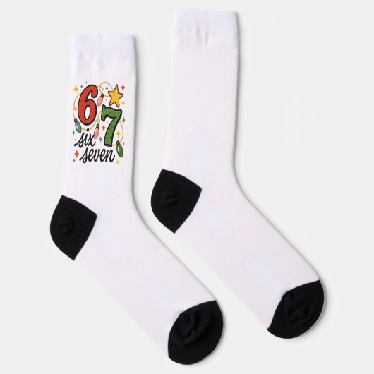 Christmas 6 7 Socks  Sokken (Rechts)