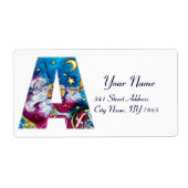 CHRISTMAS A BRIEF/INSPIRED SANTA MONOGRAM ETIKET (Voorkant)